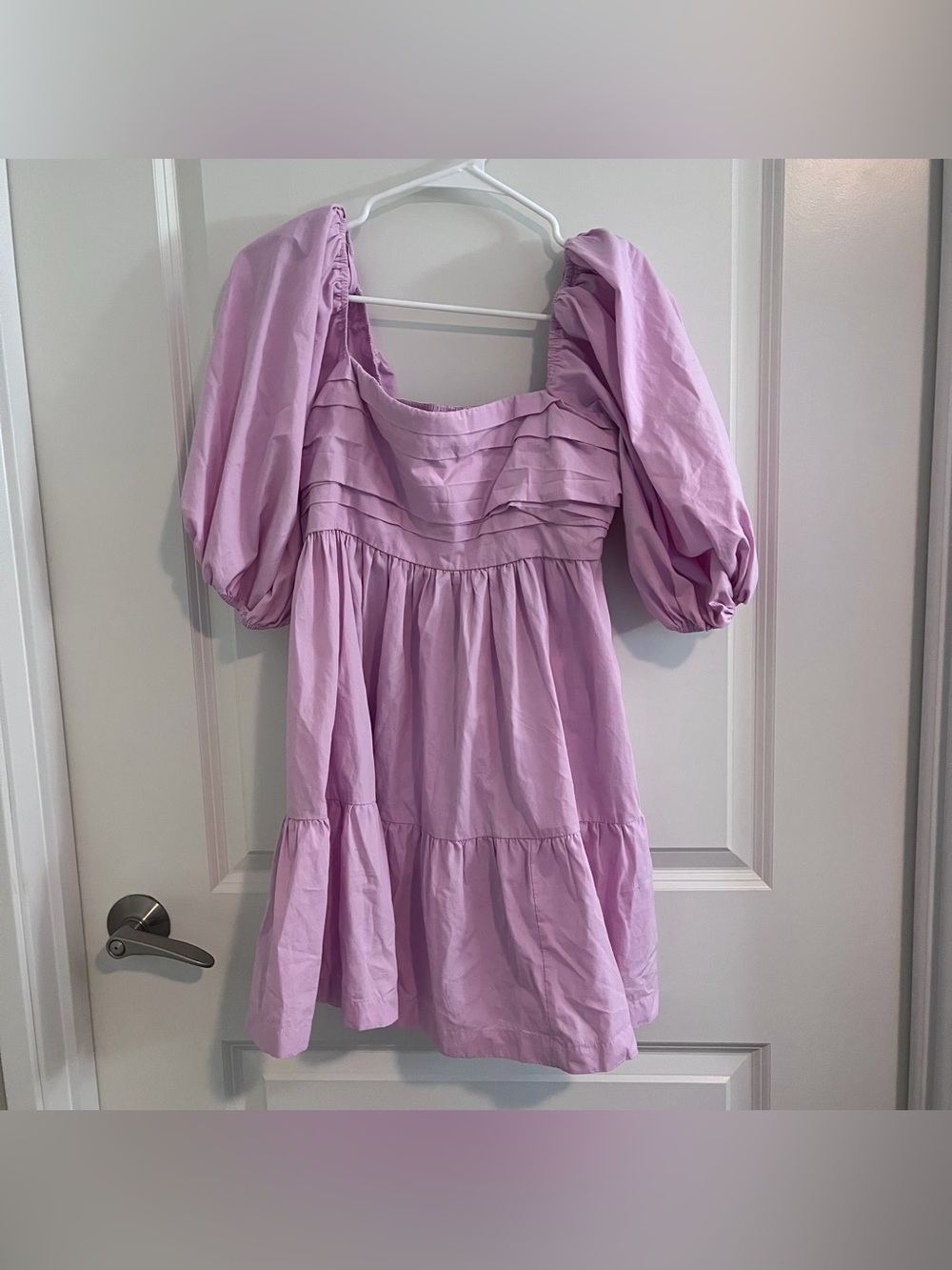 Abercrombie & Fitch Light Pink Puff Sleeve Mini Dress